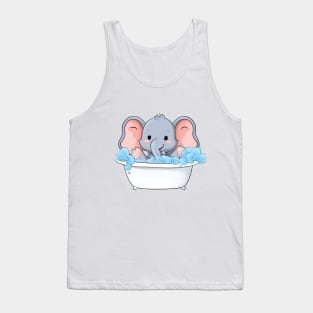 Baby Elephant  Bathtub Tank Top